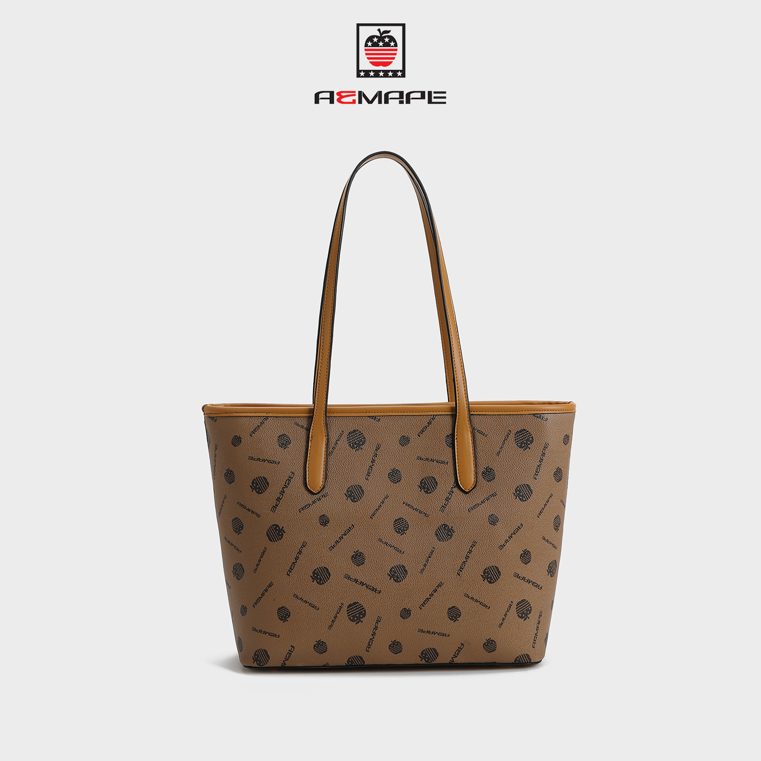 印花双根流行常规托特包单肩包时尚女士通勤大托特