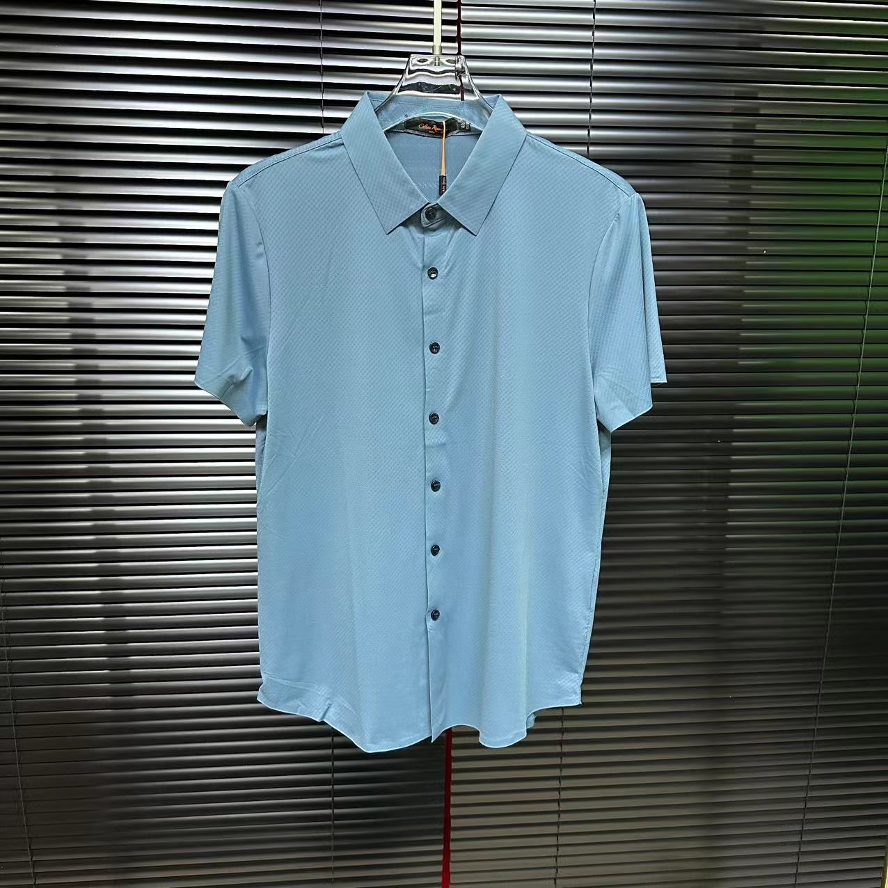 2组短袖衬衫（26-57号直播看编号款）欧货时尚男士衬衫