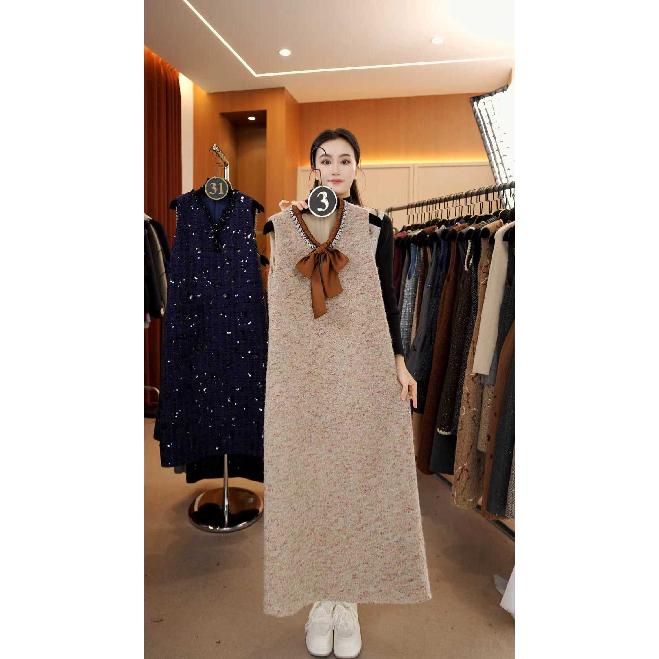 【宠粉价】法式赫本轻奢时尚气质无袖设计连衣裙NH-WX020