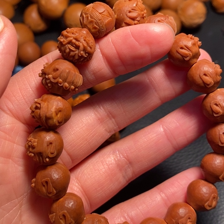 橄榄核手串/手链欢*马十八罗汉