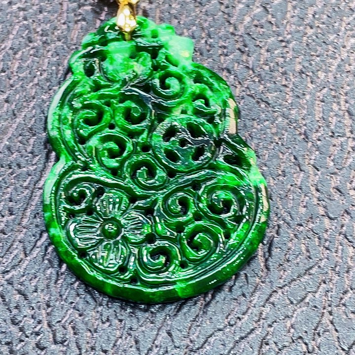 翡翠银S925镶嵌颈饰