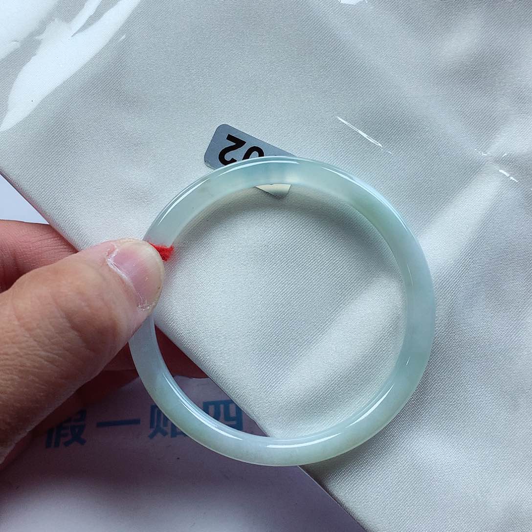 翡翠未镶嵌手镯53圆条