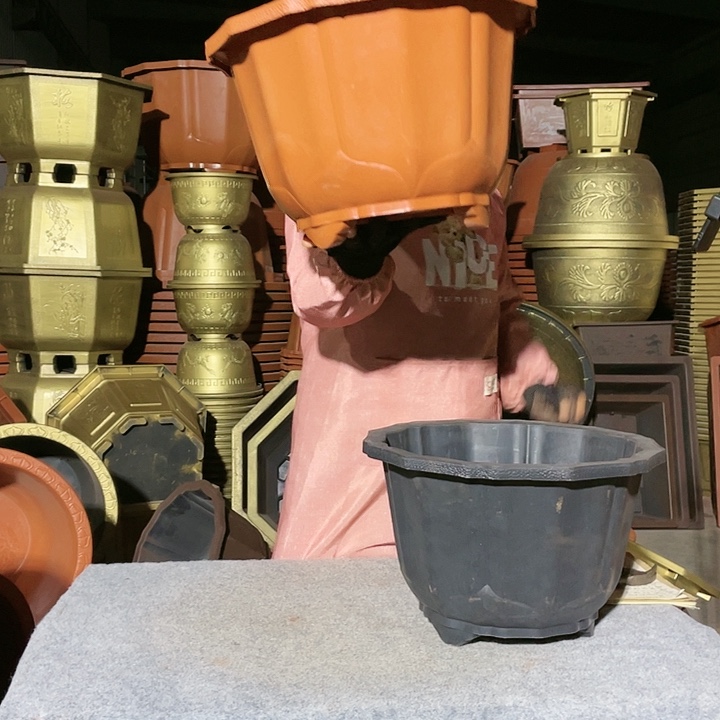 莲花盆红色四零六个