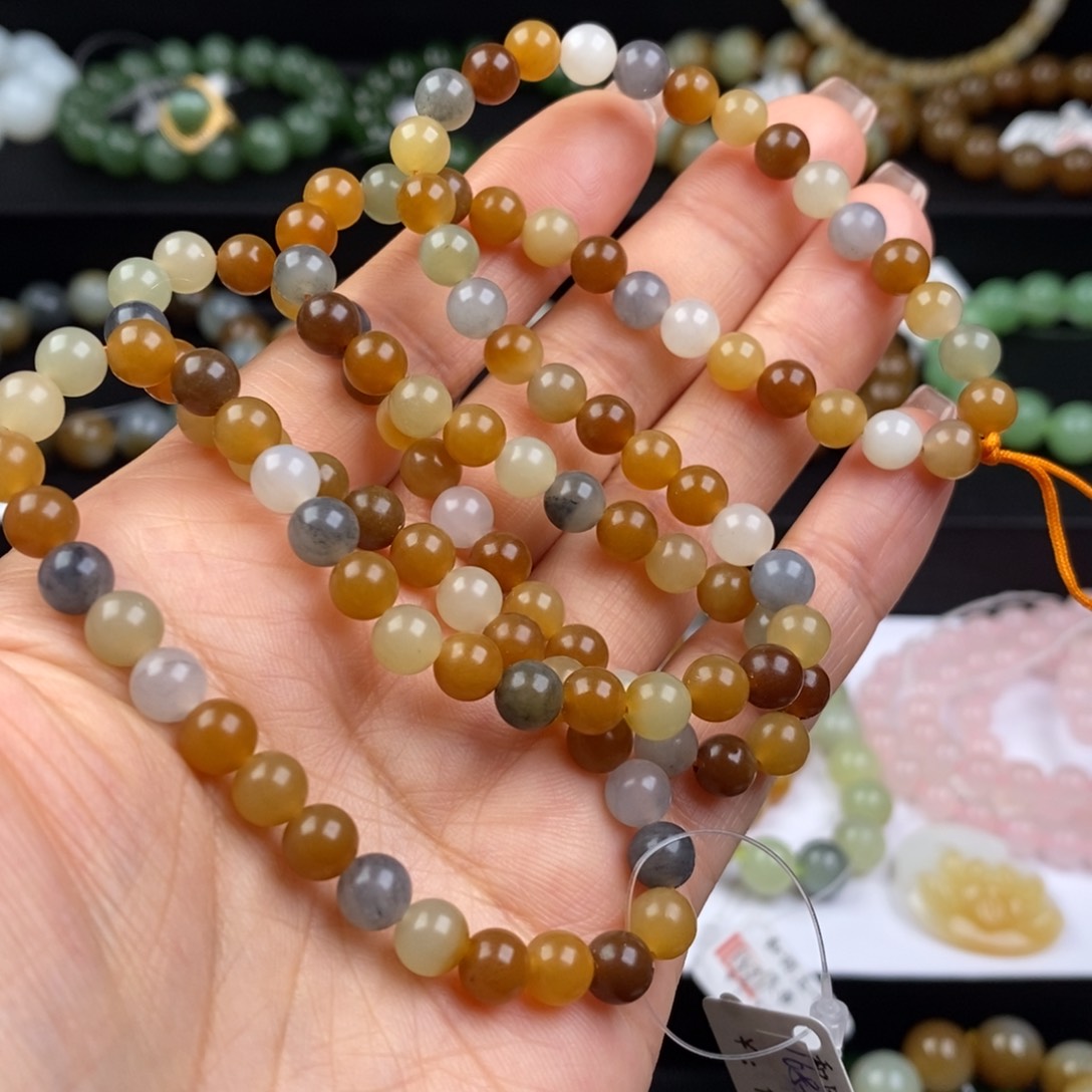 和田玉手串未镶嵌