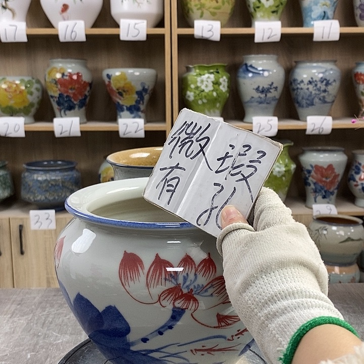 缸5xc景德镇陶瓷花盆