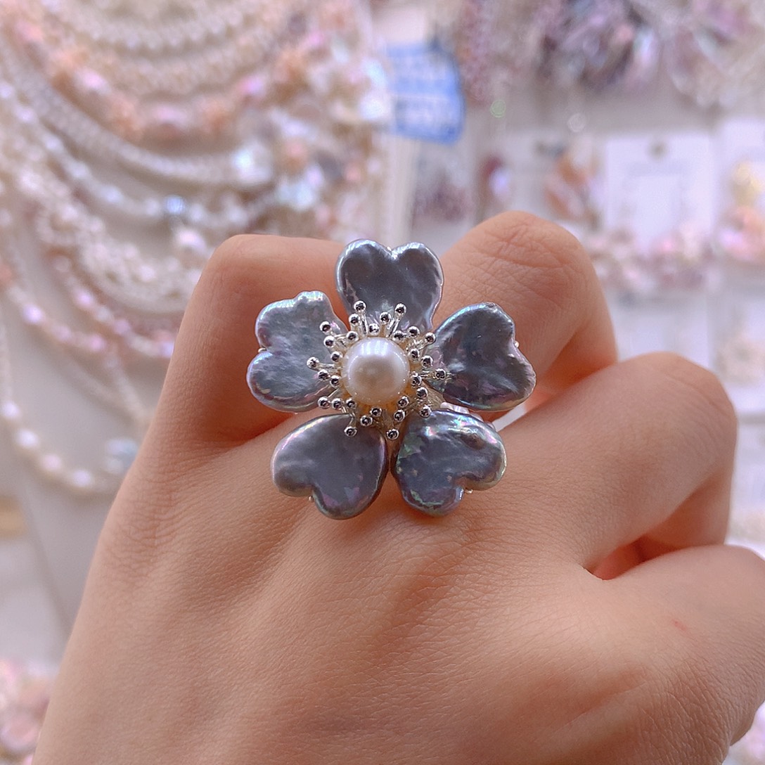 淡水珍珠未镶嵌耳饰戒指