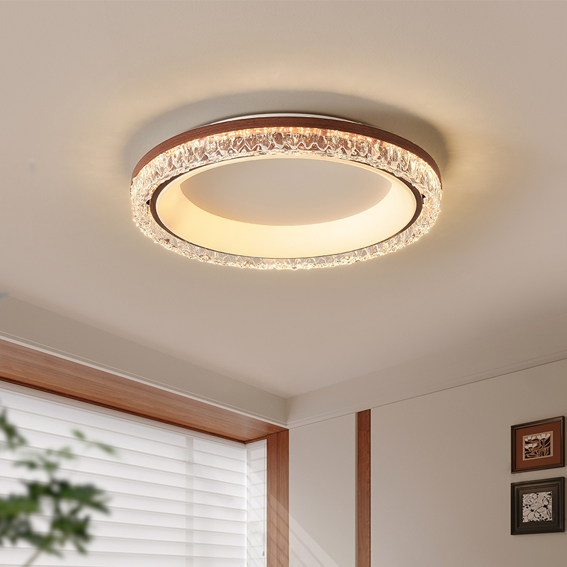 中古风卧室灯全光谱护眼主卧书房灯意式极简轻奢高级感LED吸顶灯