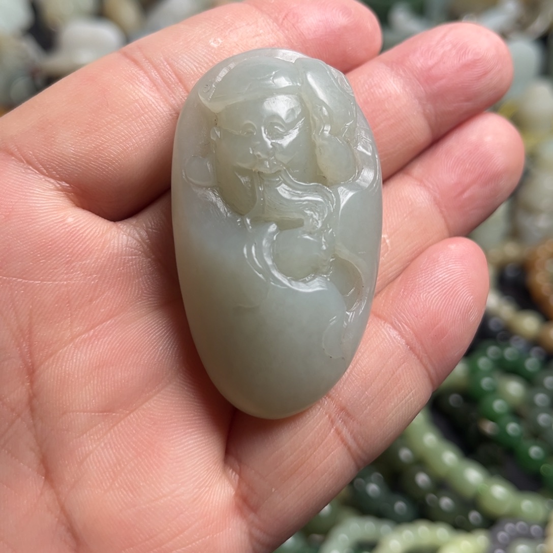 和田玉（青白玉）未镶嵌吊坠(不含链)