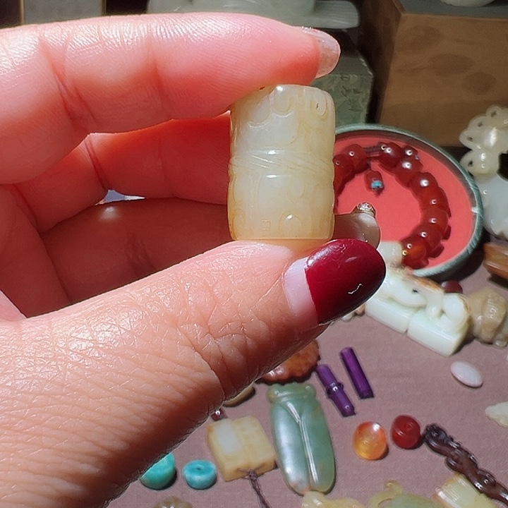 和田玉挂件未镶嵌小*鱼