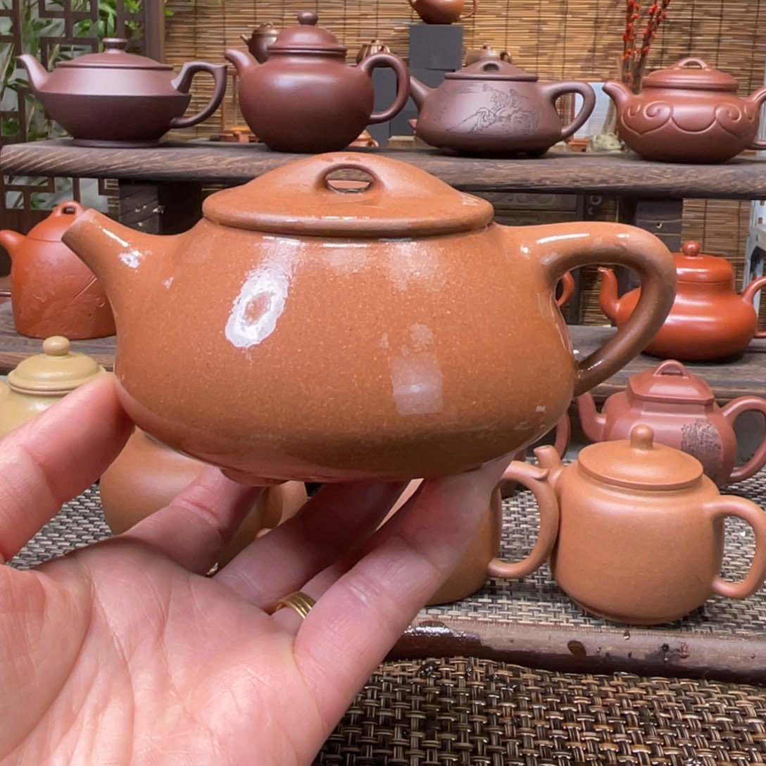 紫砂茶壶宜兴原矿紫砂手工制全220