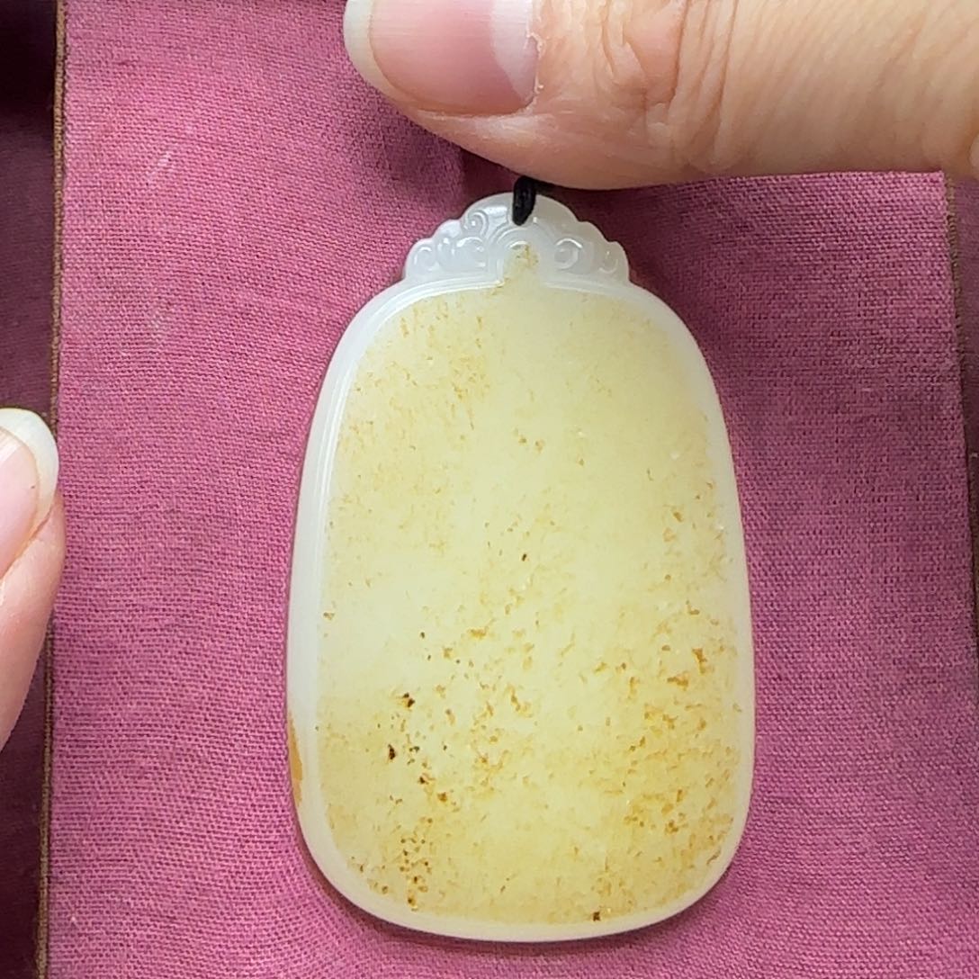 和田玉未镶嵌挂件