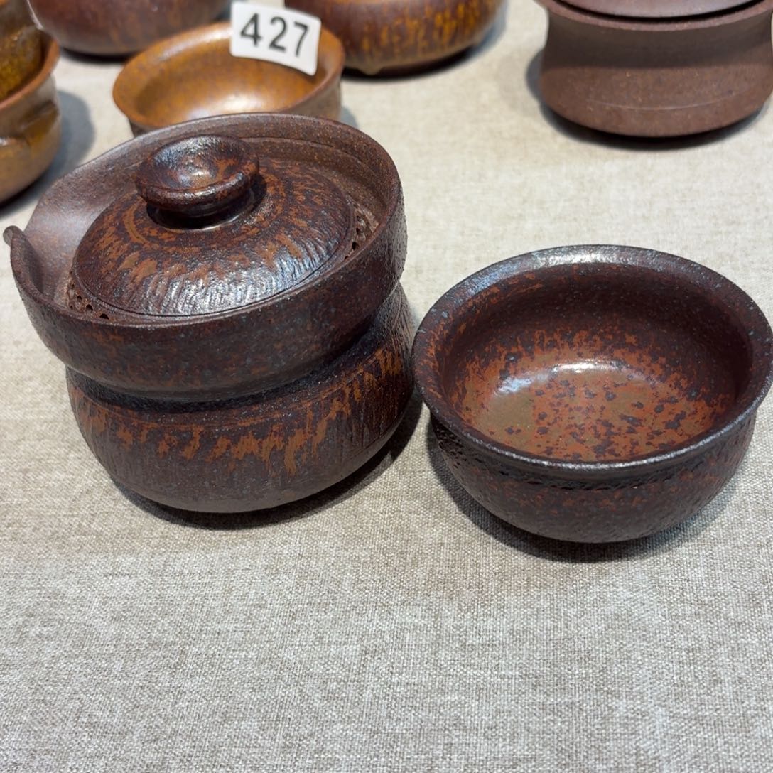 茶具粗瓷茶具素胎无釉