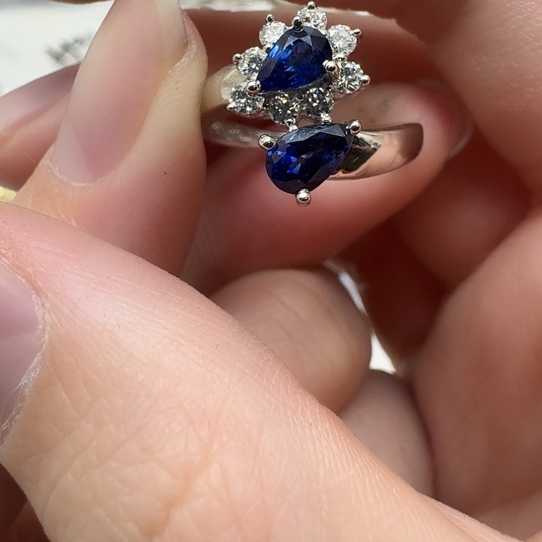 未镶嵌蓝宝石戒指