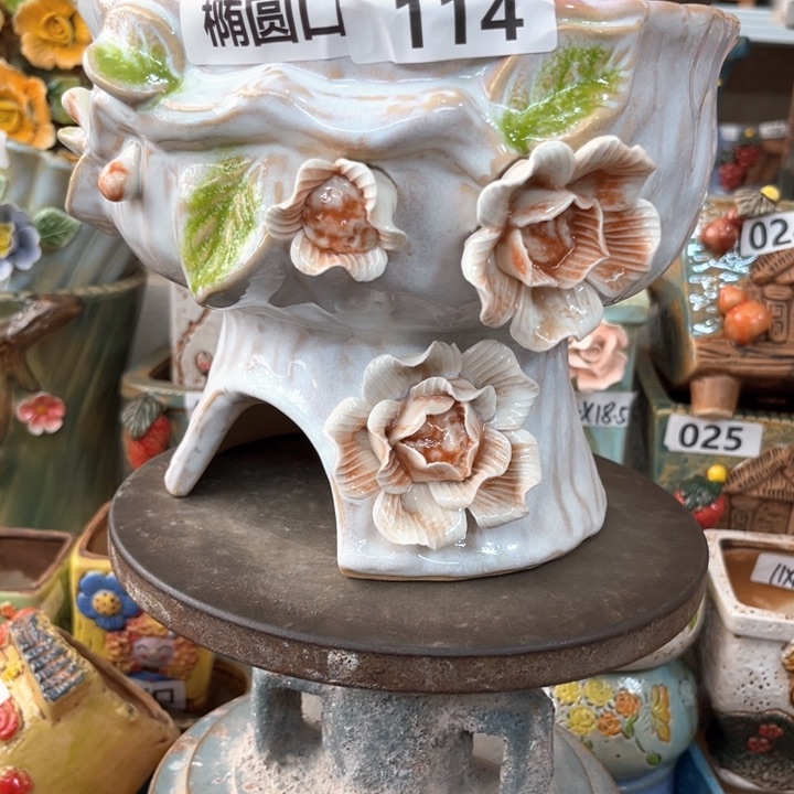 紫砂花盆粗陶材质多肉花盆