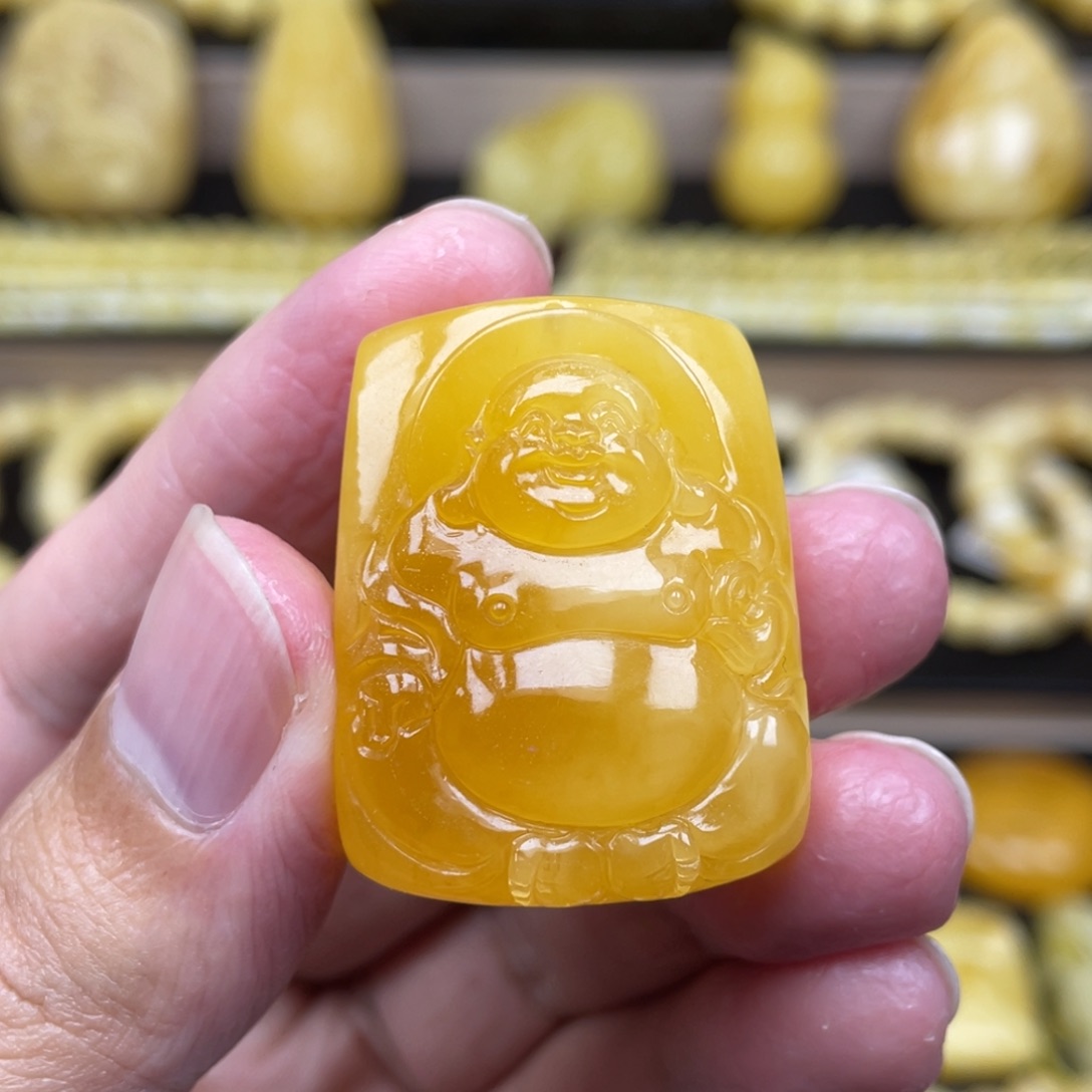 琥珀裸石未镶嵌琥珀蜜蜡