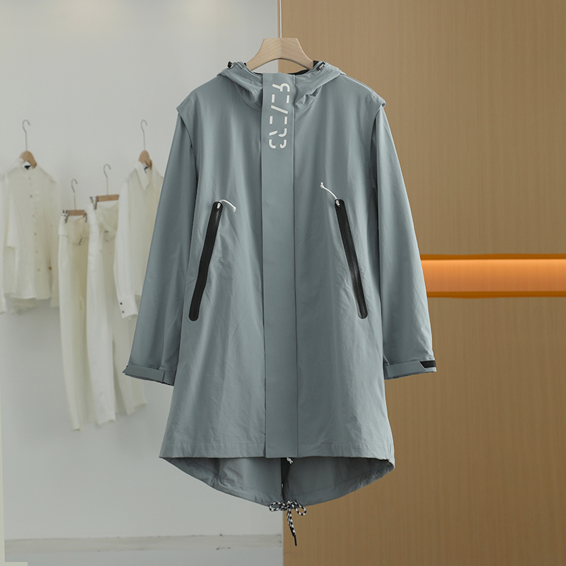 【半价q仓-唐长老自营】货号11554男装春秋装长款风衣外套J