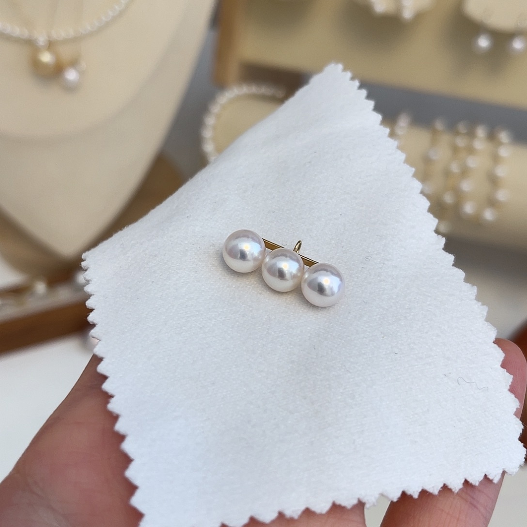 手绳海水珍珠18K金镶嵌