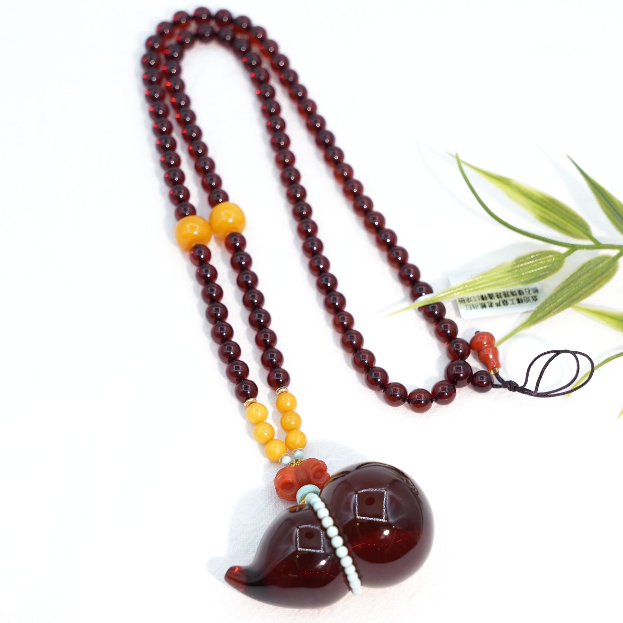 血珀葫芦DIY套链多样性发一件JSJ73109908