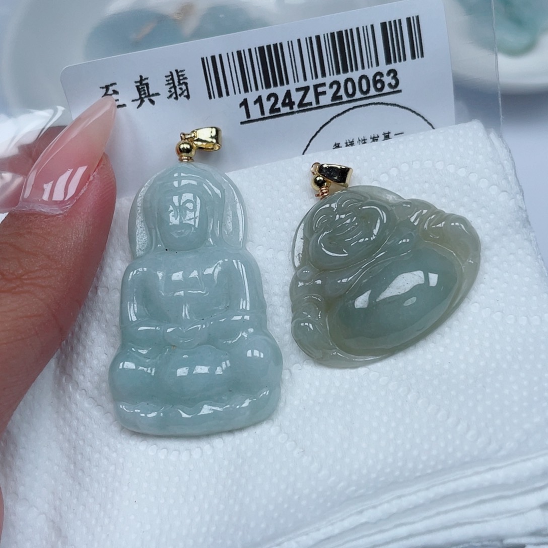 翡翠未镶嵌吊坠(不含链)