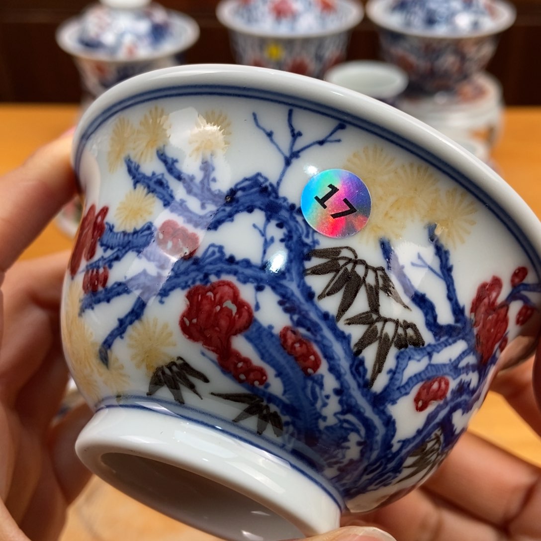 手绘现代茶具非古董