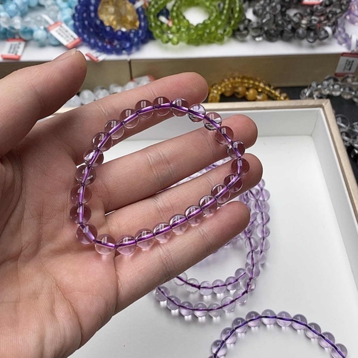 【闪购商品】紫晶手链未镶嵌天然玻利维亚8