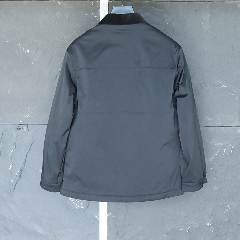 春秋季新款潮流百搭青年黑色宽松夹克外套5019