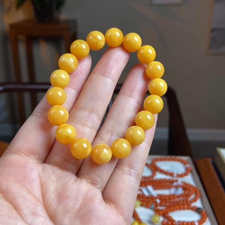 琥珀手链未镶嵌蜜蜡手串10