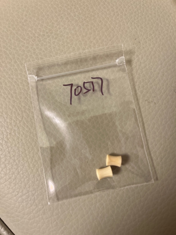 70517猛犸牙弟子珠线束一对配饰