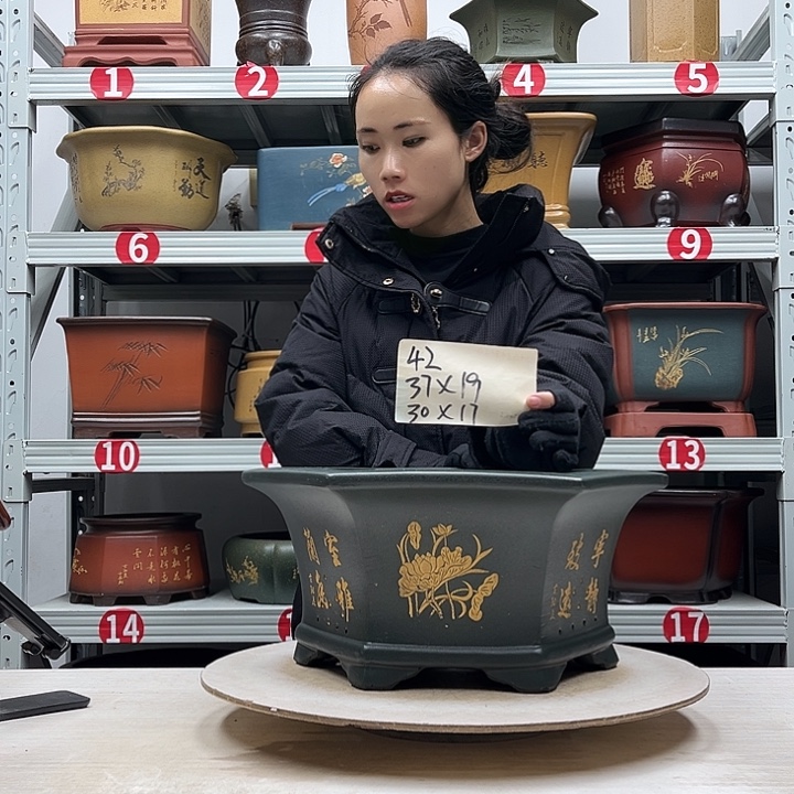 紫砂花盆紫砂花盆