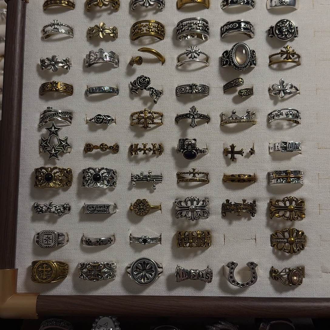 钛钢小众不撞款戒指