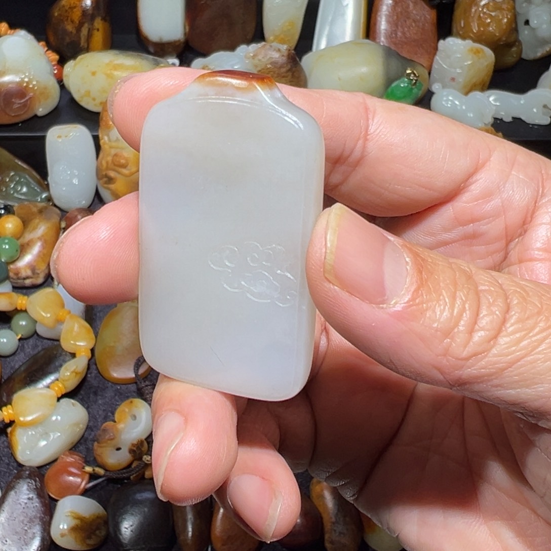 和田玉吊坠(不含链)未镶嵌