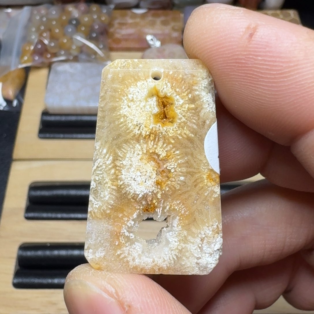 石英质玉纯天然色有机玉石银S925镶嵌