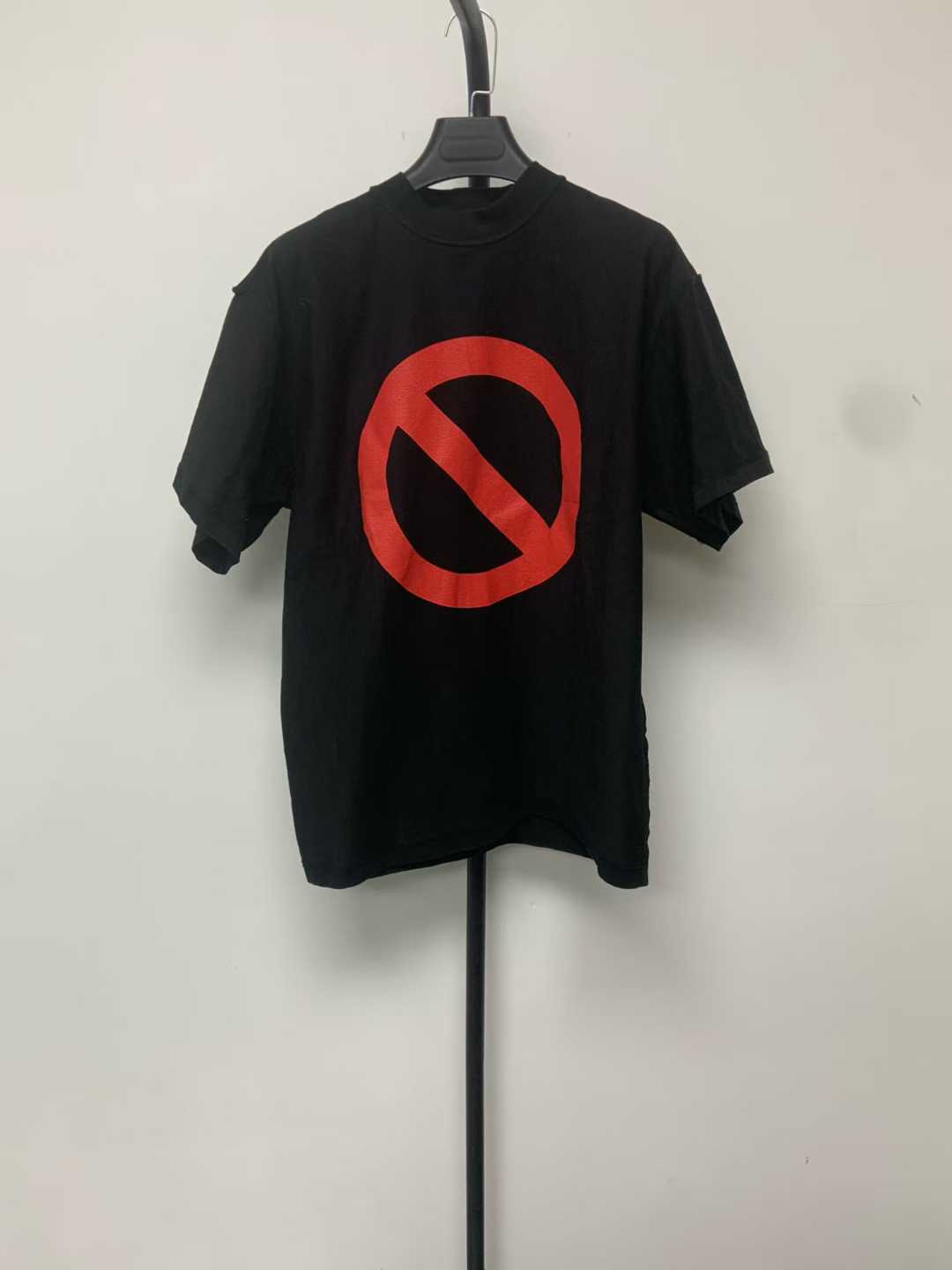 未使用 Balenciaga/巴黎世家 字母Logo印花圆领套头短袖T恤02844