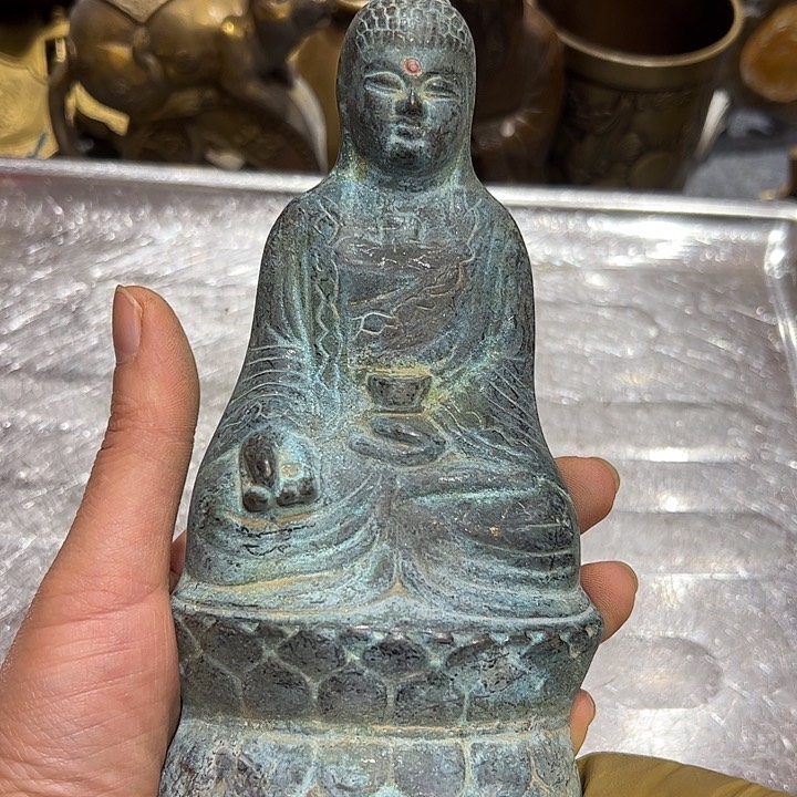 隔**王微瑕疵黄铜摆件工艺品