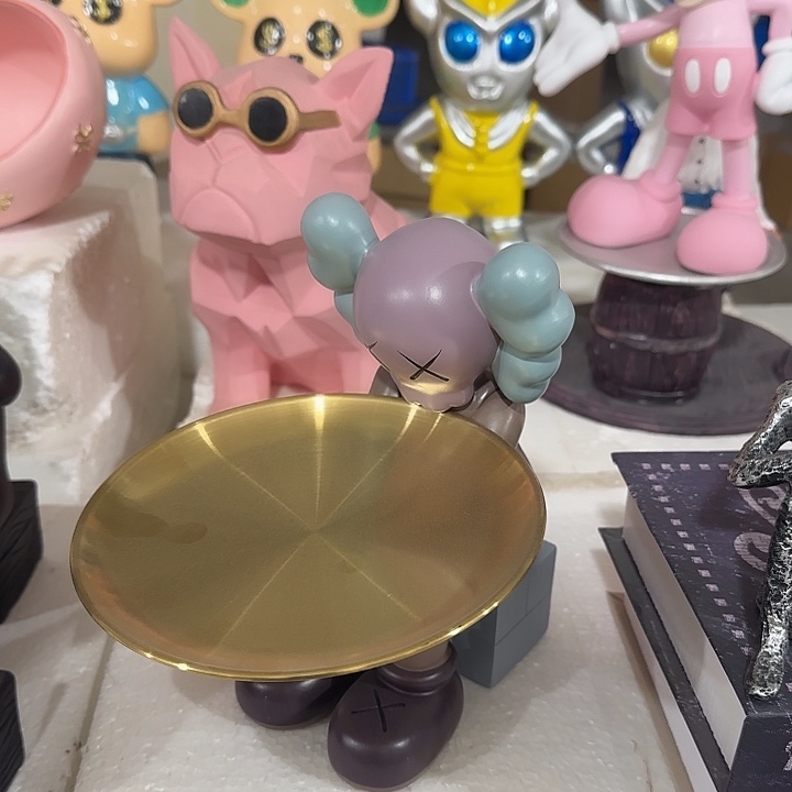 树脂芝麻结托盘摆件