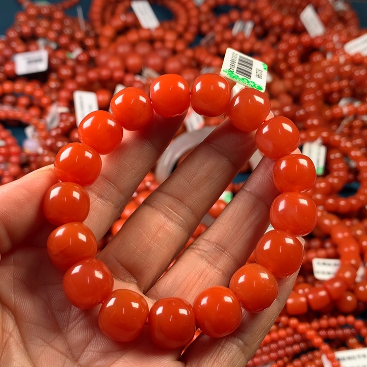 南红玛瑙手链未镶嵌