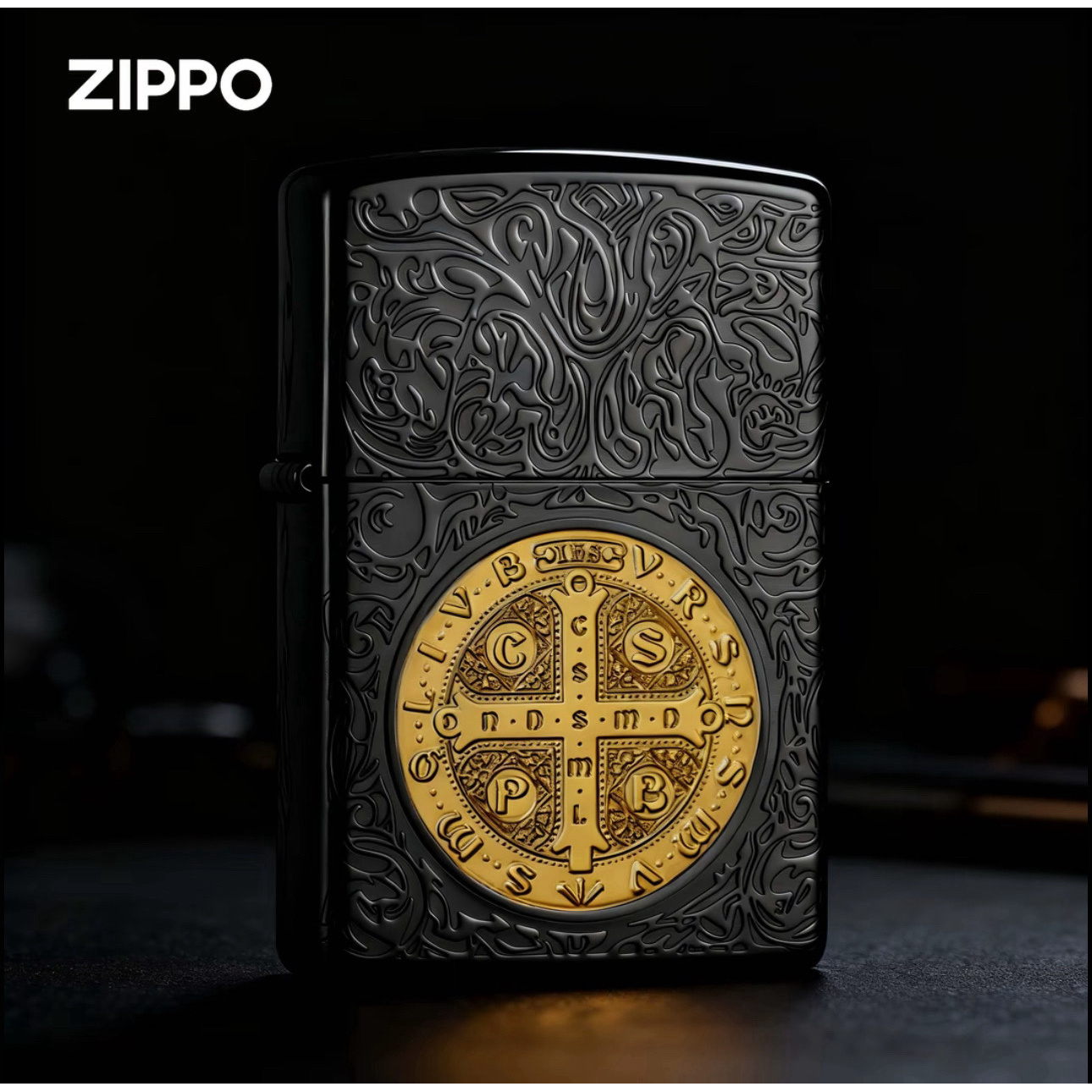 Zippo打火机正版黑金盔甲康斯坦丁双色防风送礼收藏送男友DYJ1