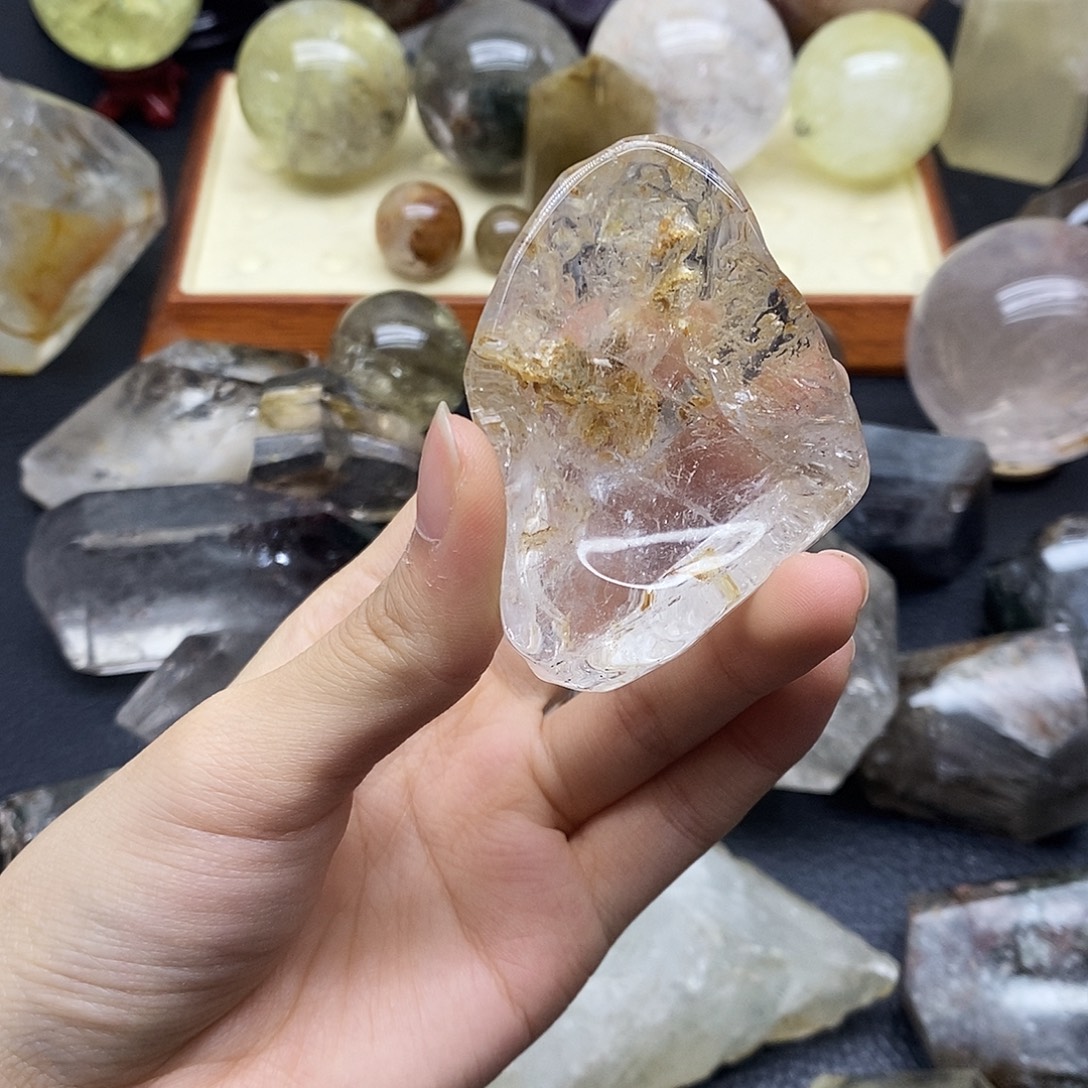 水晶珠宝半成品未镶嵌14水晶石