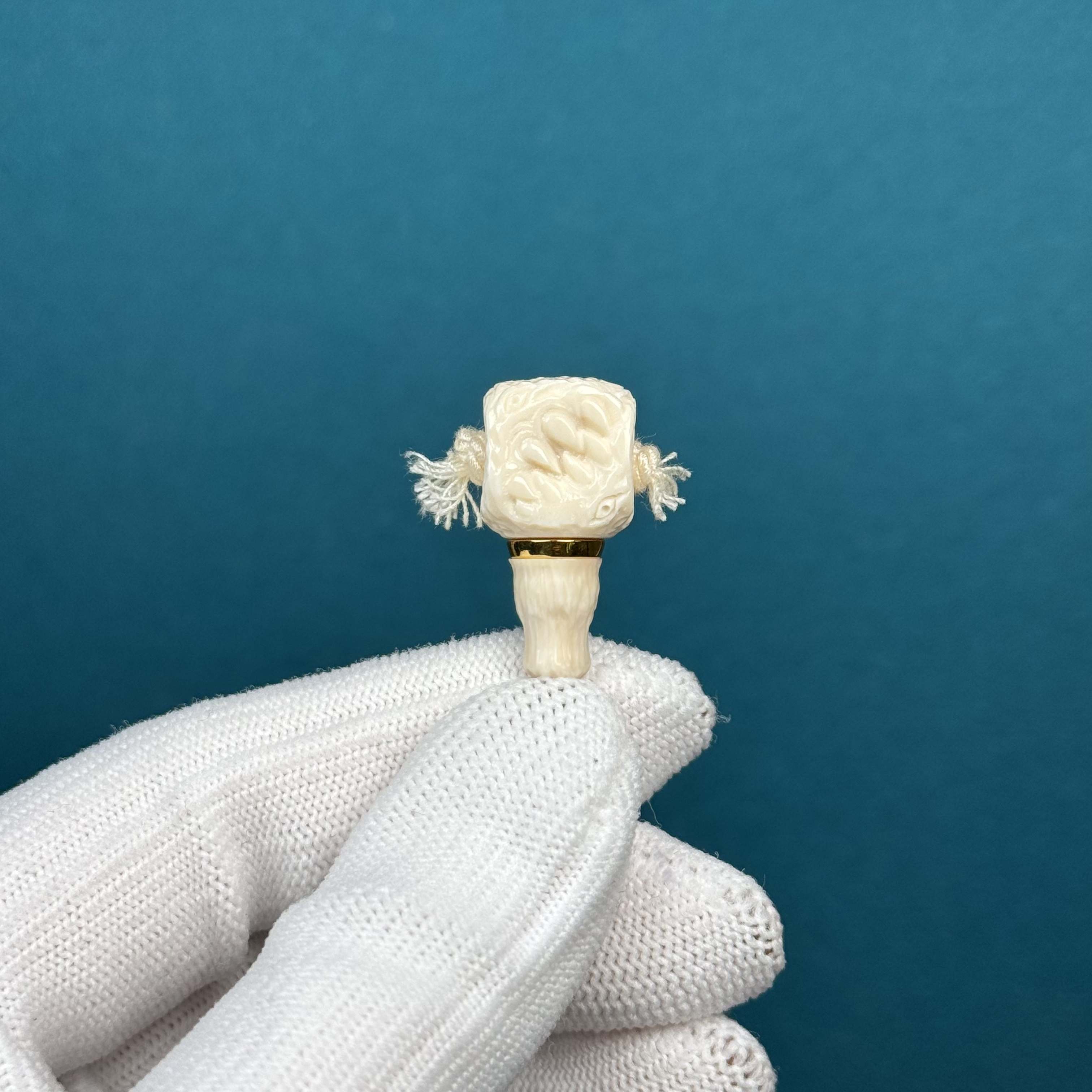 D89-59天然猛犸牙 吞噬三通 12*24mm支持复检假一罚十