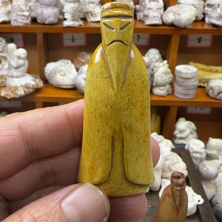 金***匠非金属配饰鹿角雕刻一个