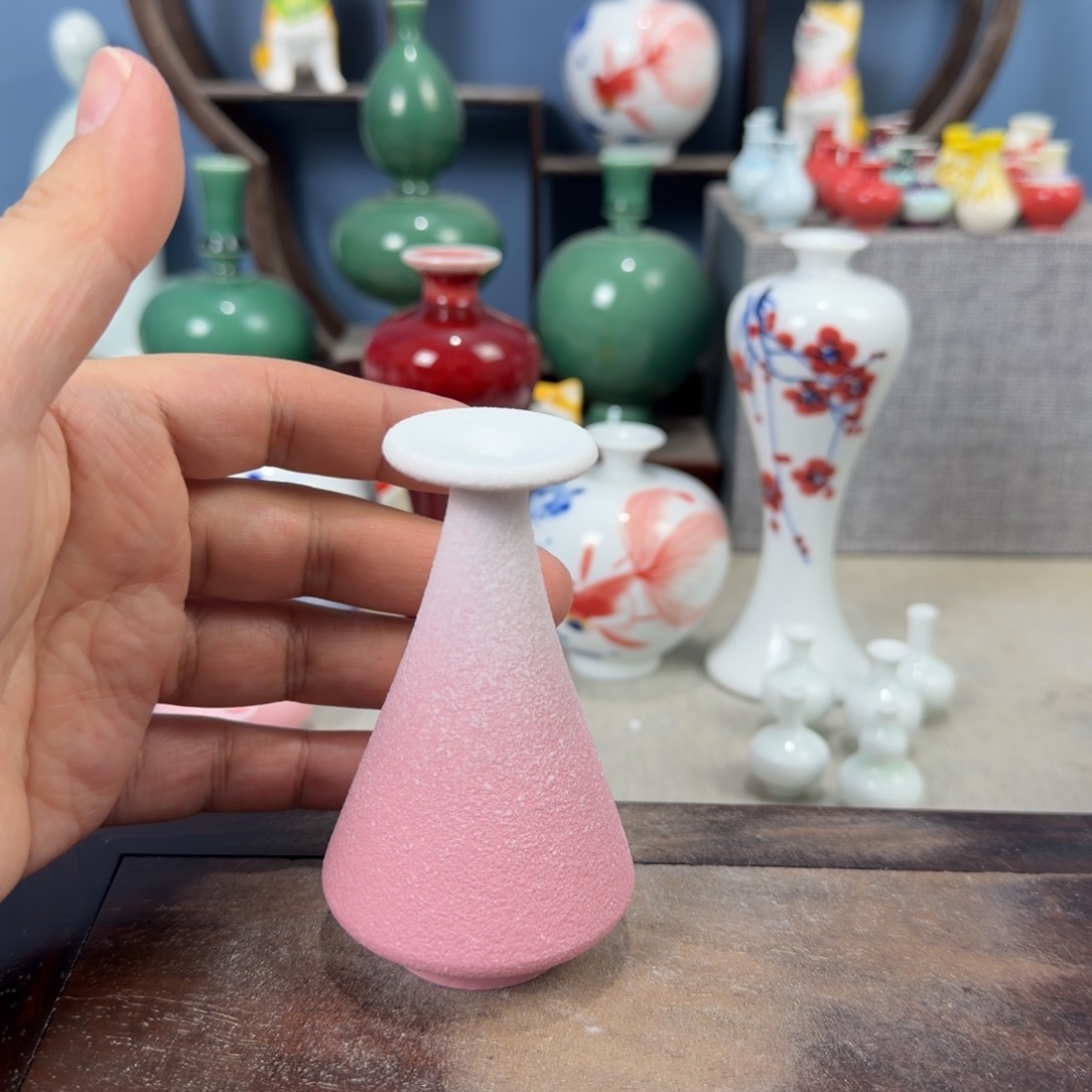 陶瓷手工小花器摆件