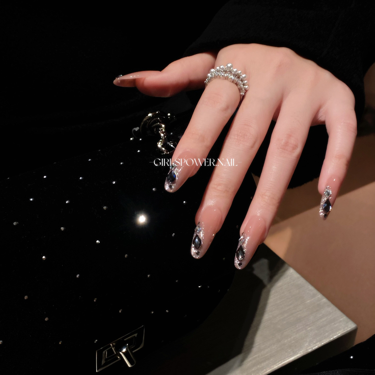 【巴黎午夜】颜色以直播间为准GIRLSPOWER设计师穿戴美甲原创设计