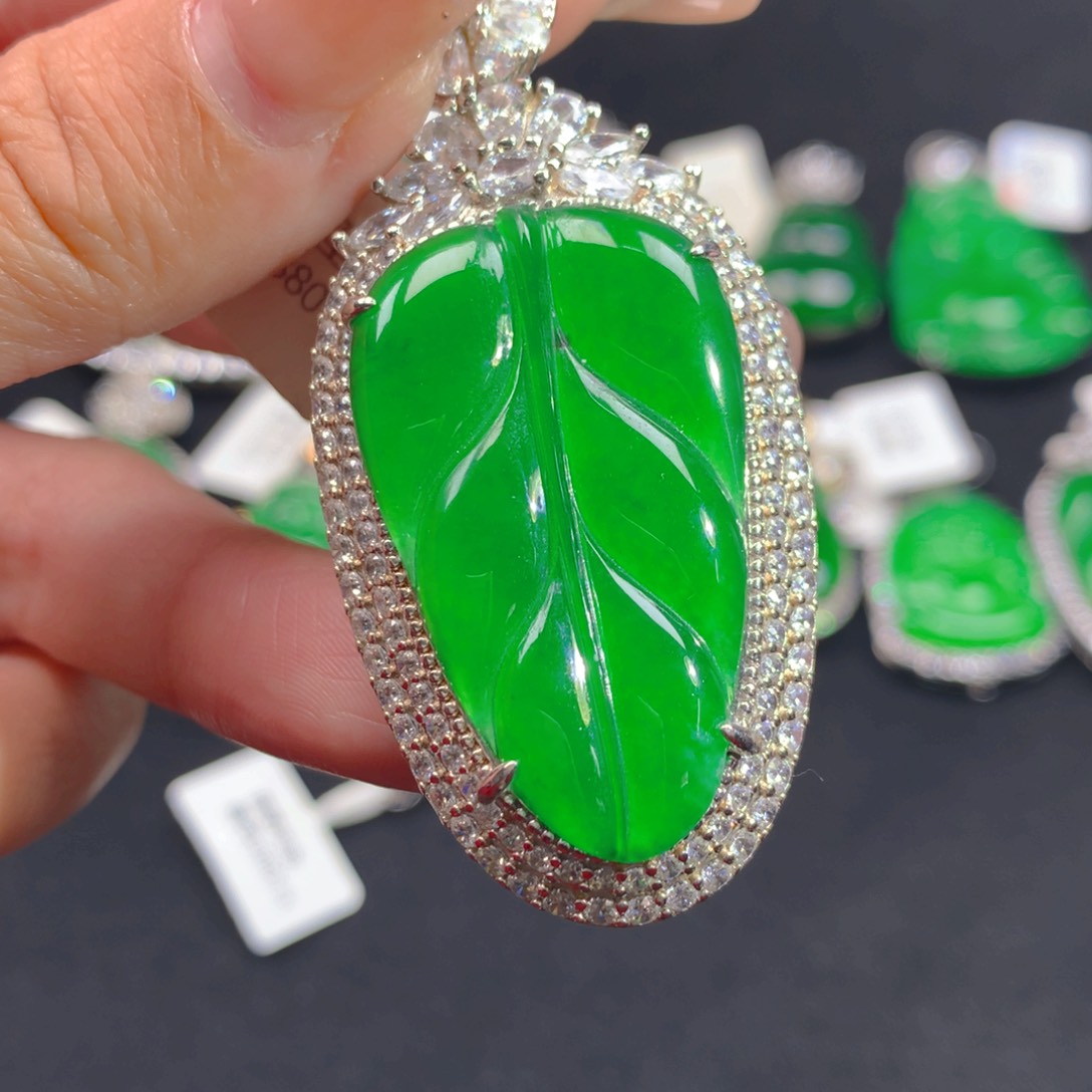 翡翠颈饰银S925镶嵌1111111111