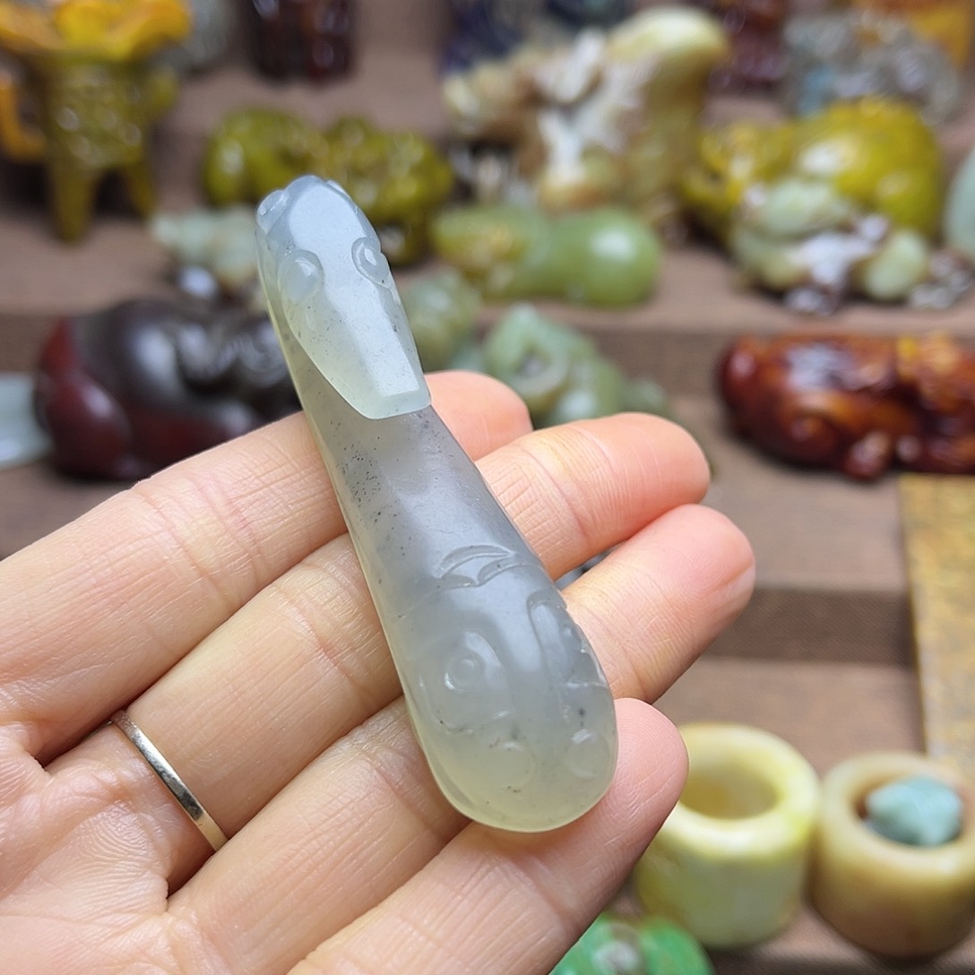 白玉菩提吊坠138。。