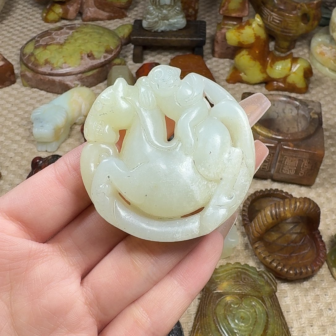 白玉菩提吊坠挂件