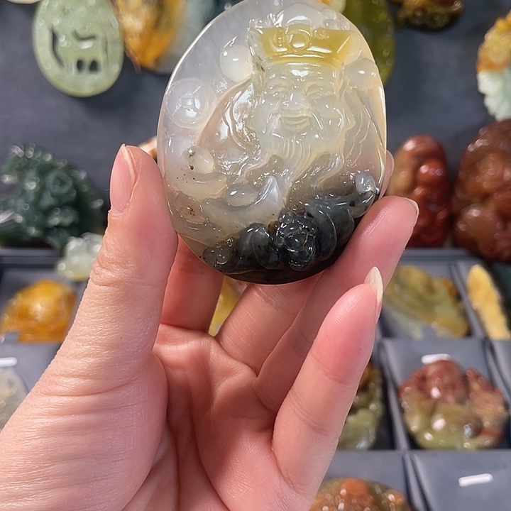 蛇纹石玉未镶嵌挂件