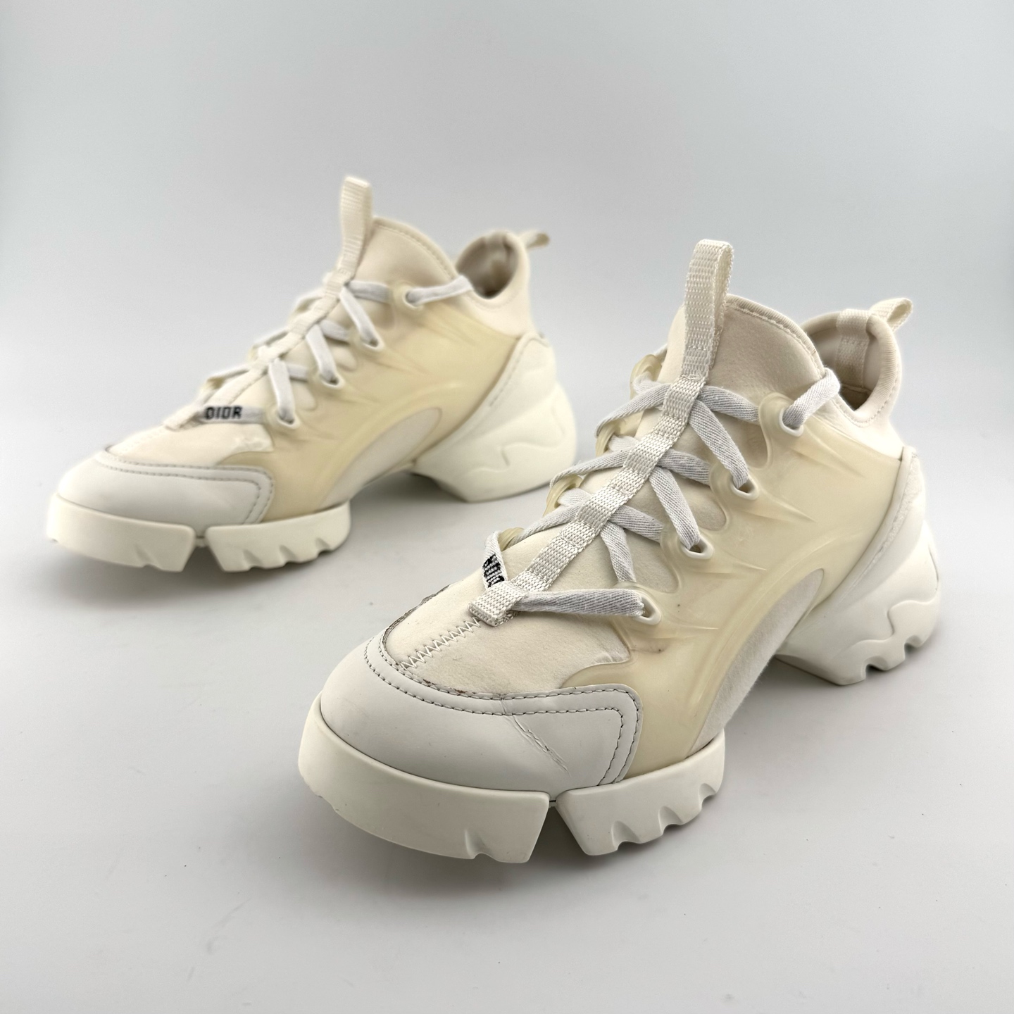 99新 DIOR/迪奥  35码 D9917 米白色运动老爹鞋 