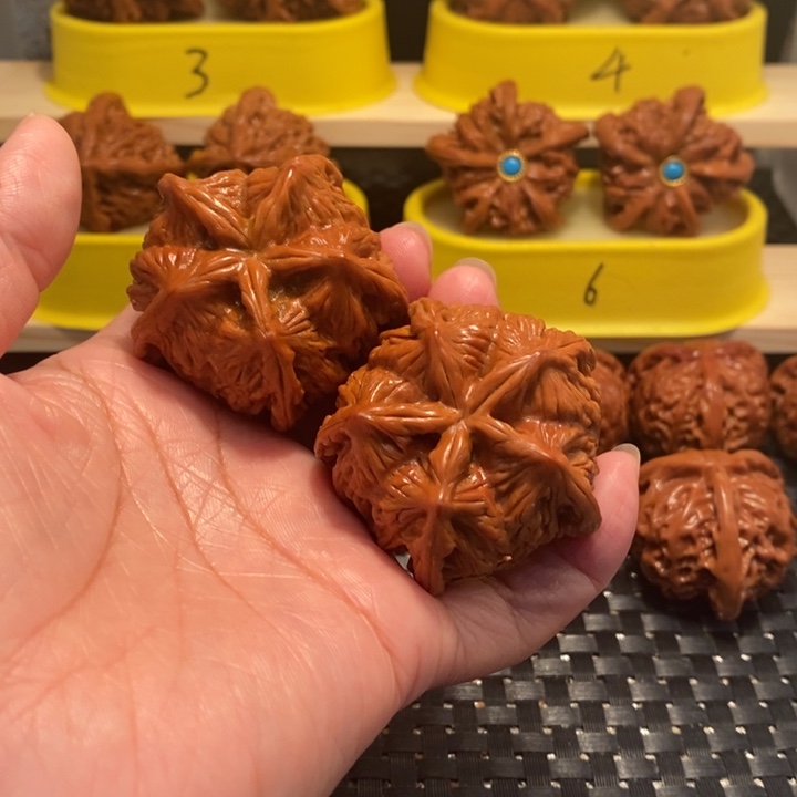 吊坠文玩核桃五星上将……