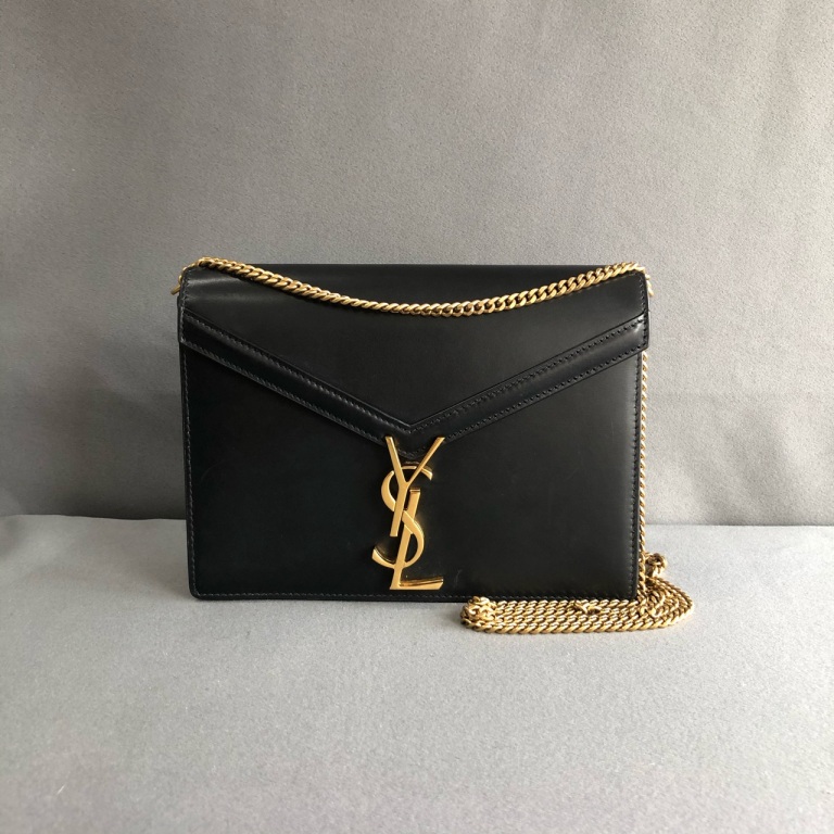 95新 YSL/圣罗兰 拾锦奢品 YSL圣罗兰黑金信封链条包