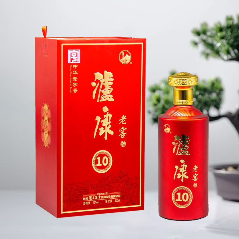 泸康老窖10浓香窖香浓郁余味悠长泸康老窖安康荣耀42度500ml